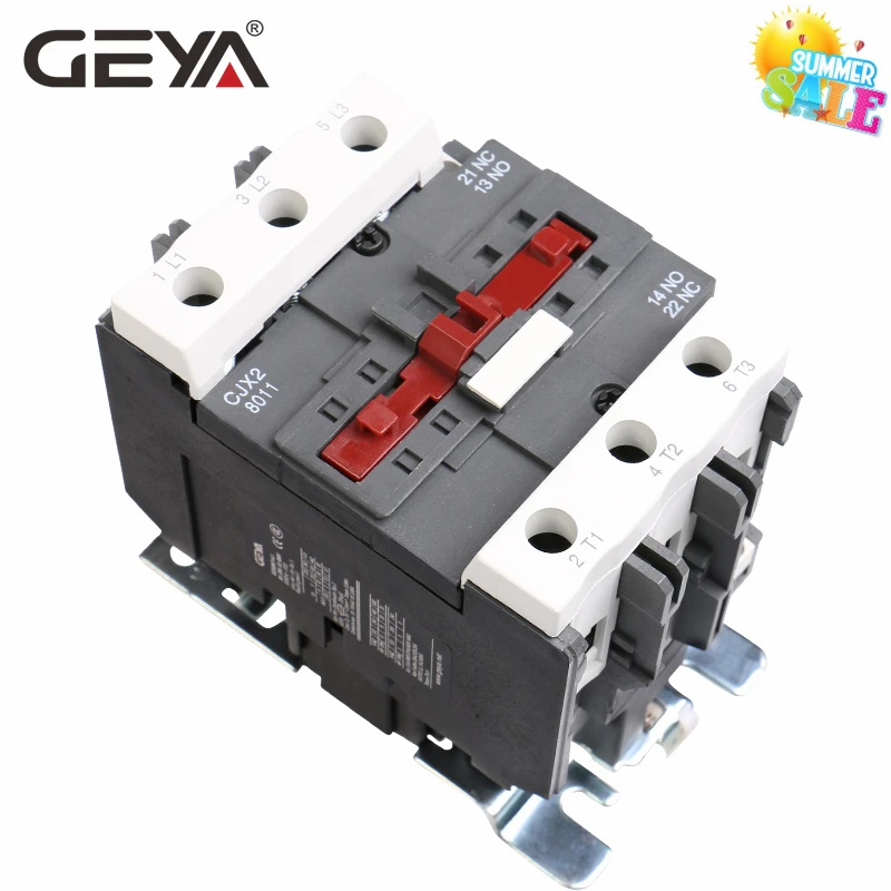 GEYA CJX2-8011 9511 магнитный контактор переменного тока 80A 95A промышленный электрический