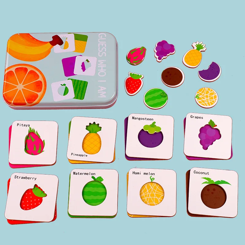 Детские животные/fruti память обучение парные игры раннее образование