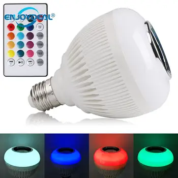 

LED RGB Light Bulb with Color Changing Bluetooth Speaker Smart Mood Lamp
