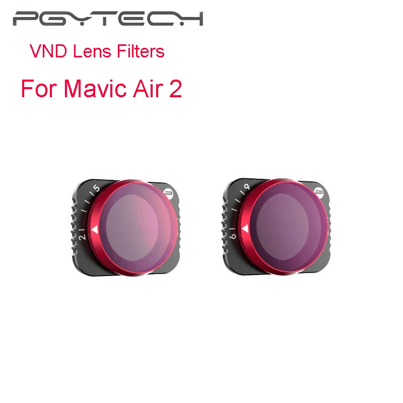 Фильтры PGYTECH VND для объектива Mavic Air 2 ND 8 16 32 64/ND64 ND128 ND256 ND512 фильтр камеры DJI