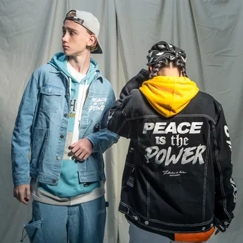 

Autumn and Winter New Street Style Hip Hop Skateboard Tide Brand Jacket Letters Graffiti Printing Men and Women Jacket