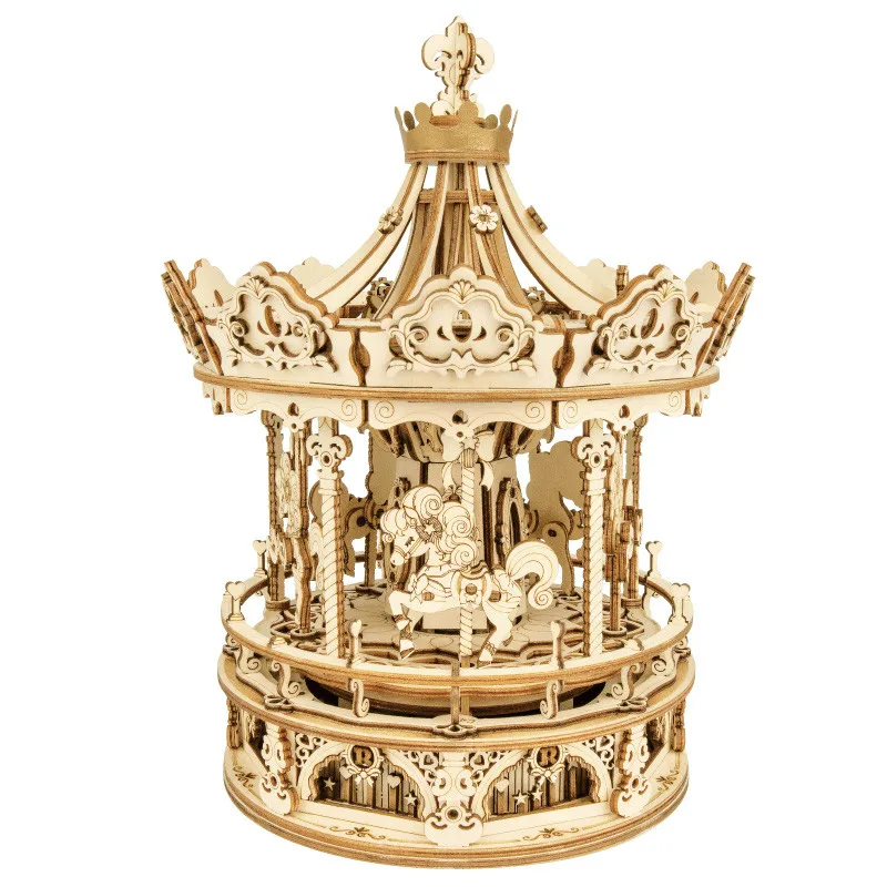 Carillon Fatto A Mano Carousel Carillon In Legno Creativo Fai Da Te Per Ragazze Fidanzata 2021 Capodanno Vacanze Di Natale Regalo Di Compleanno