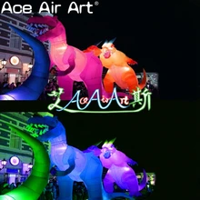 Креативный красивый светодиодный Гигантский надувной воздушный шар с динозавром, модель животного для рекламы и мероприятий