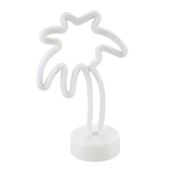 

Coconut Palm tree Neon Signs, LED Neon Light Sign with Holder Base For Party Supplies Table Decorations, Seasonal Home Decor Chi