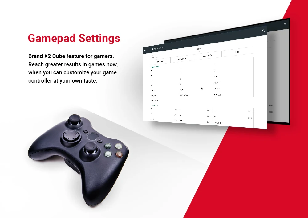 8. Gamepad settings