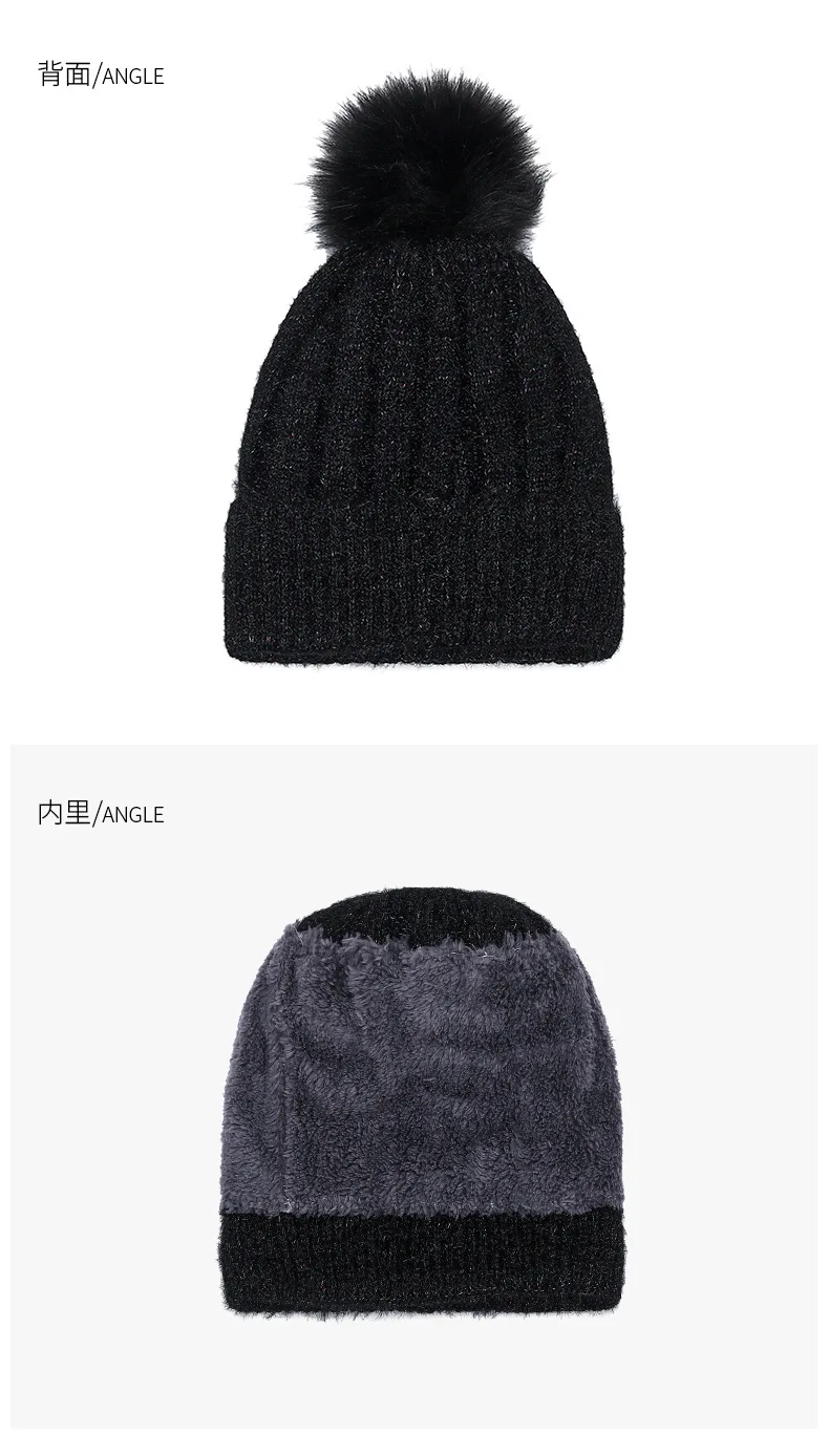 Модная зимняя шапка Skullies Beanies, зимние теплые шапки с помпоном, буквенные стразы, женская вязаная шапка, женская теплая шапка для отдыха