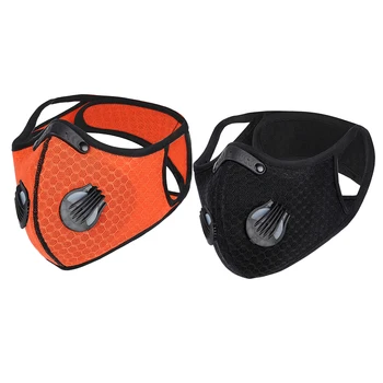 

Reusable Windproof Outdoor Cycling Sports Anti Dust Gas Activated Carbon Filter Half Face Mask