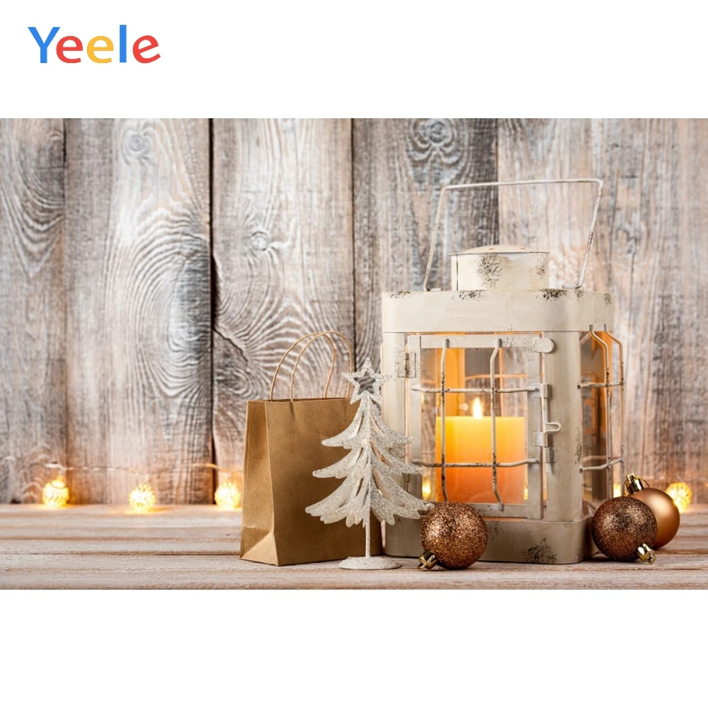 

Christmas Decoration Candle Light Wooden Floor Lighthouse Backdrop Photography Custom Photographic Background For Photo Studio