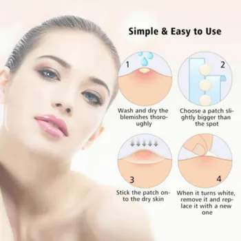 36pcs Hydrocolloid Acne Patch Set Invisible Pimple Skin Tag Remover Patch Blackhead Blemish Remover Cover