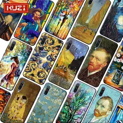 Чехол для телефона samsung galaxy a50 a70 a30 a40 a20 s8 s9 s10 plus Мягкий силиконовый чехол Van Gogh Art