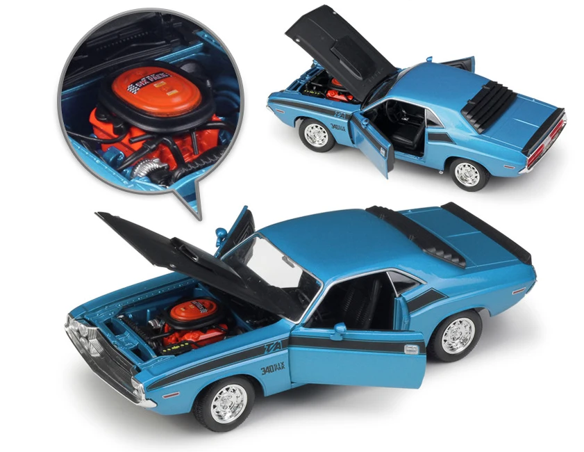 Модель автомобиля WELLY под давлением 1:24 DODGE Challenger T/A Масштаб 1970 металлическая