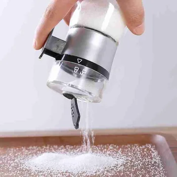 

Seasoning Jar Spice Jar Push-type Salt Control Stainless Steel Cruet Tins Spice Container Pepper Seasoning Sprays Kitchen Tools