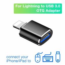 Adaptateur de caméra OTG Lightning vers USB, connecteur femelle USB3 pour iPhone vers USB A, disque de données, pour iPhone 12 11 Pro Max Mini SE2 XS