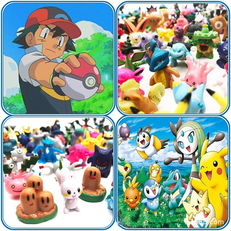 he man toys 48/72/96/120/144/192pcs 2-4cm Takara Tomy Pokemon dolls Action Toys Mini Figure Model Toy Pikachu Anime Kids Doll Birthday Gifts neca toys