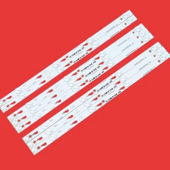 

8PCS/4 LEDs TCL L43F3800A L43F2800A L43F2820E D43A710 light strip 4C-LB4304T-HR1 43HR330M04A0 V0