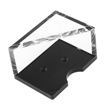 

1PC Board Game Poker Casino Blackjack Acrylic Discard Holder Tray Support 2 Decks Playing Cards
