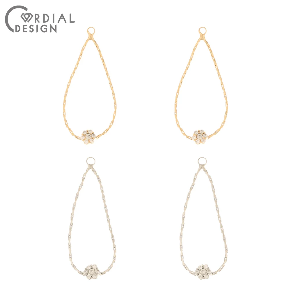 Cordial Design 30Pcs 12*35MM Jewelry Accessories/DIY CZ Charms/Genuine Gold Plating/Hand Made/Jewelry Findings & Components 1 EAAC-192439-01194