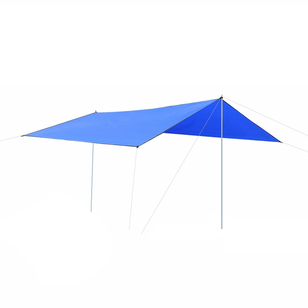 Синий Солнцезащитный навес многофункциональный открытый кемпинг водонепроницаемый тент Летний пикник сад пляж Сверхлегкий патио солнцезащитный козырек - Цвет: Синий