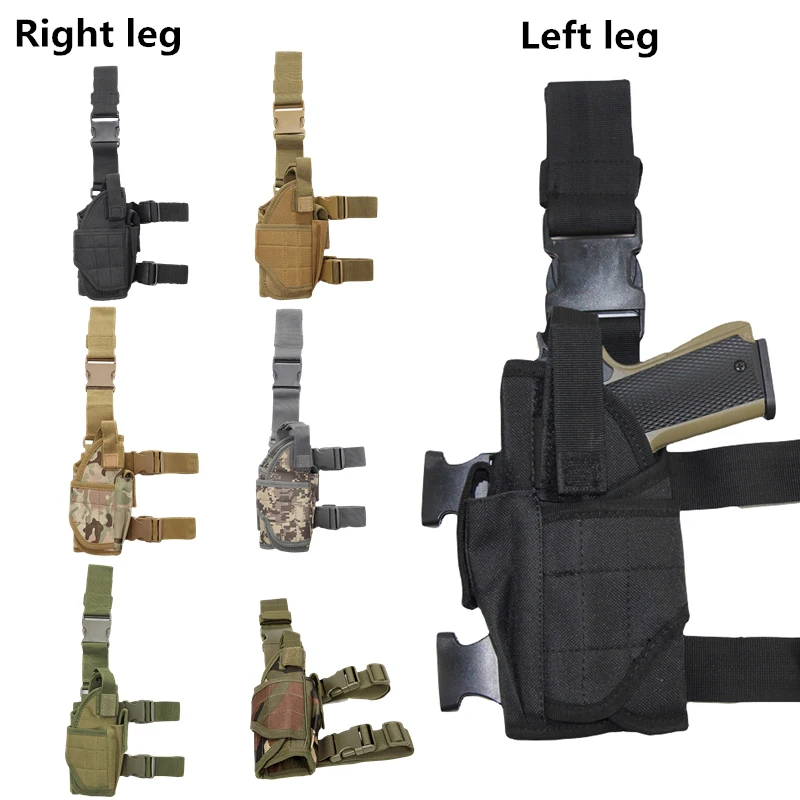 Tactical Hunting Gun Holster for Glock Beretta Sig Airsoft Combat Universal Left Right Drop Leg Thigh Adjustable | Спорт и