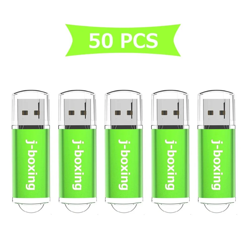 J-boxing оптом 50 шт. 1 ГБ флеш-диск USB 2,0 прямоугольная флеш-Ручка Флешка карта памяти для компьютера ноутбука планшета многоцветная