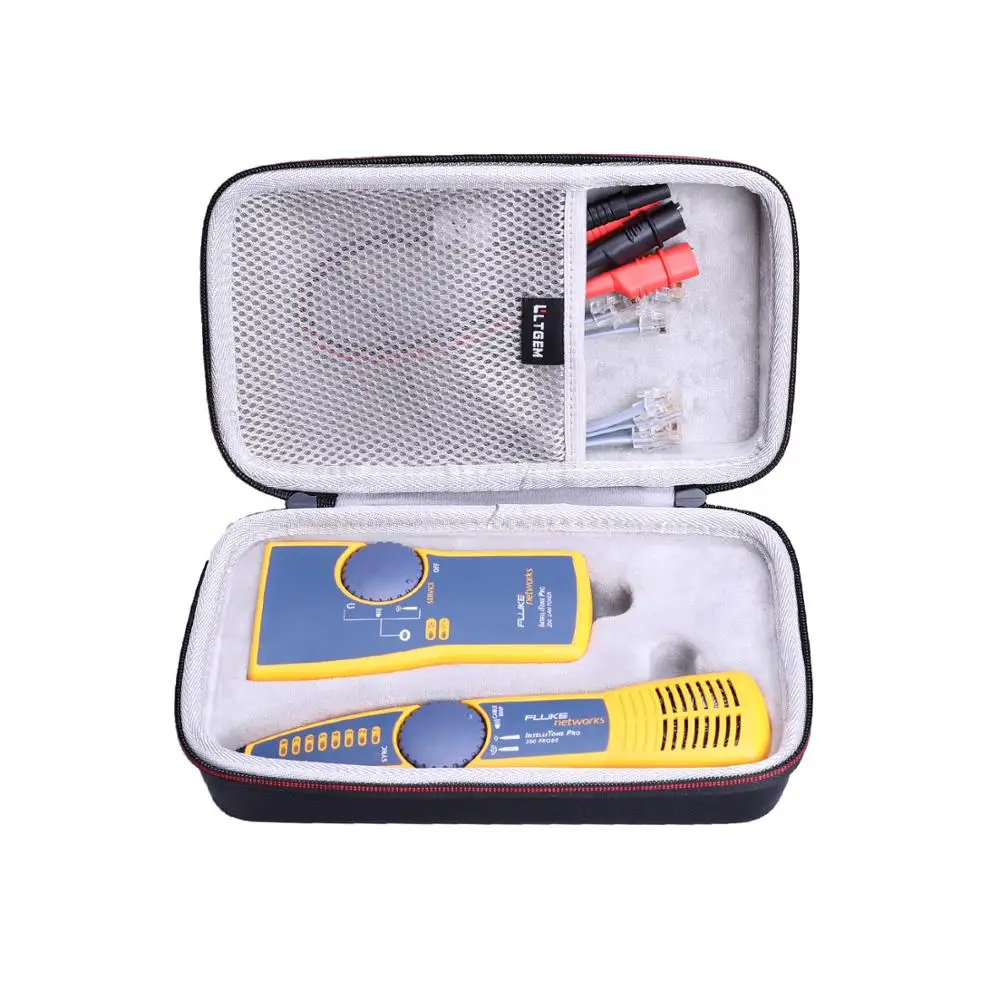 LTGEM EVA Hard Case for Fluke Networks IntelliTone Pro 200 Toner and Probe Kit (MT-8200-60-KIT)