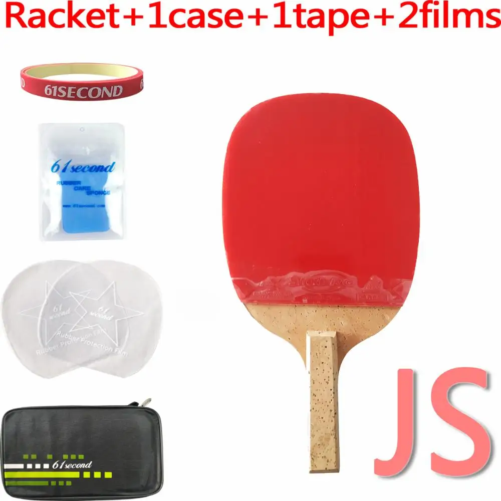 JS with F 1 case Yinhe 988 лезвие с мечом RG резина для ракетки для настольного тенниса - Цвет: JS with F 1 case