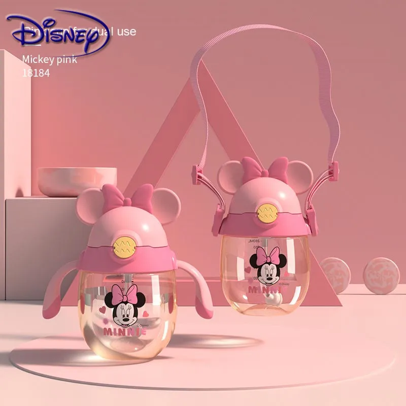 Disney 350 мл для малышей с Микки и Минни Одежда кормления чашки Dual-Применение ручкой