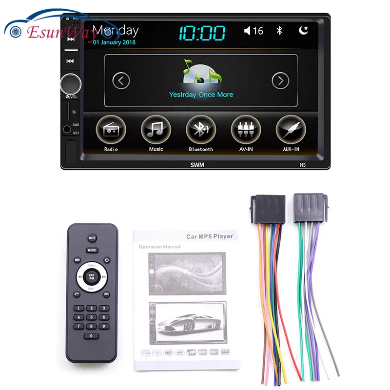 2 Din Автомобильный медиа MP5 плеер CarPlay CarLife Mirror Link " Bluetooth MP4 AM FM USB Авторадио плеер Поддержка 360 Панорамное изображение
