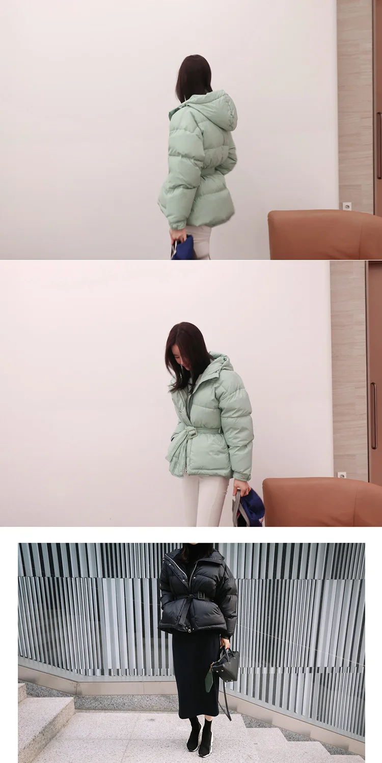 Winter New Style South Korea INS WOMEN'S Dress down Feather Coat Korean-style down Coat Mid-length Down Jacket Women's