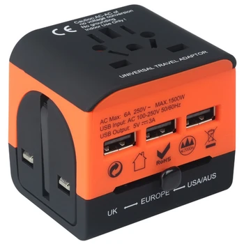 

Travel Adapter Universal Power Adapter Charger Worldwide Adaptor Wall Electric Plugs Sockets Converter For Mobile Phones