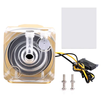

Water Cooling Pump Computer Accessory High Power D5 Large Flow 12V Mute with Light for MCU Computer Cooler