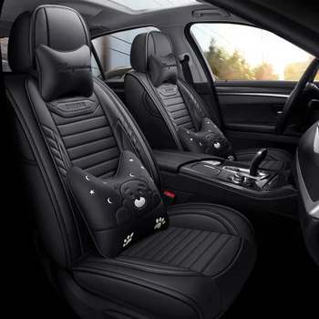 

Full Coverage Eco-leather auto seats covers PU Leather Car Seat Covers for hyundai sonata sorento terracan tucson verna