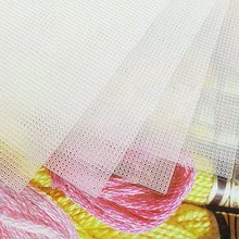 למעלה איכות 14CT ברור פלסטיק בד בד עבור צלב תפר קישוט קישוטי פעמוני רוח פעמון Windbells, 28x21 cm/1 חתיכה(China)