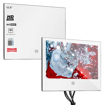 Souria-espejo mágico LED de 10,6 pulgadas para baño, IP66, televisión LED de lujo, pantalla pequeña, televisión de Hotel