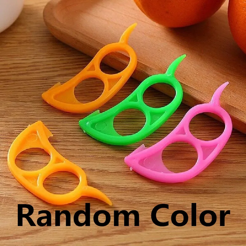 5/10PC Creative Orange Peelers Zesters Lemon Slicer Fruit Stripper Easy Opener Citrus Knife Kitchen Tools Gadgets (Random Color)