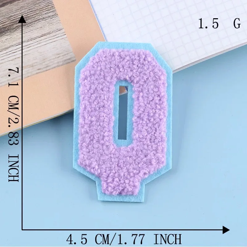 2022 New 3D Colorful A-Z 26 Letters Chenille Embroidered Patches IRON on Alphabet Letters Embroidery Applique Sewing diy