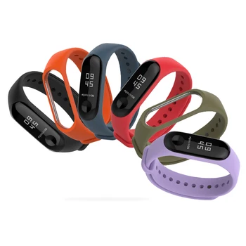 

Silicone Bracelet Strap for Mi Band 3 Rubber Strap for Xiaomi Mi Band 4 3 for Miband 3 Sports Smart Watch Wristband for Mi Band3