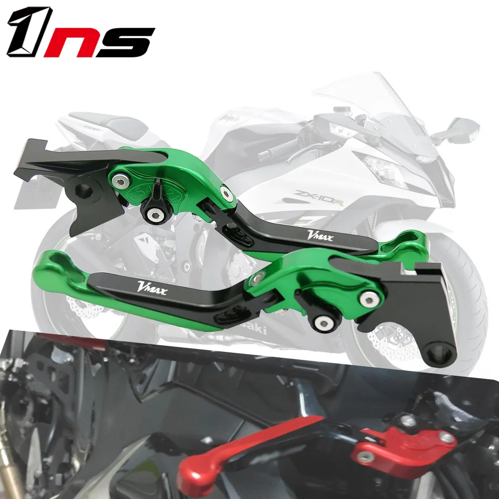 

Folding Extendable CNC aluminum Motorcycle Brake Clutch Lever Adjustable For YAMAHA V-MAX VMAX 2009-2018