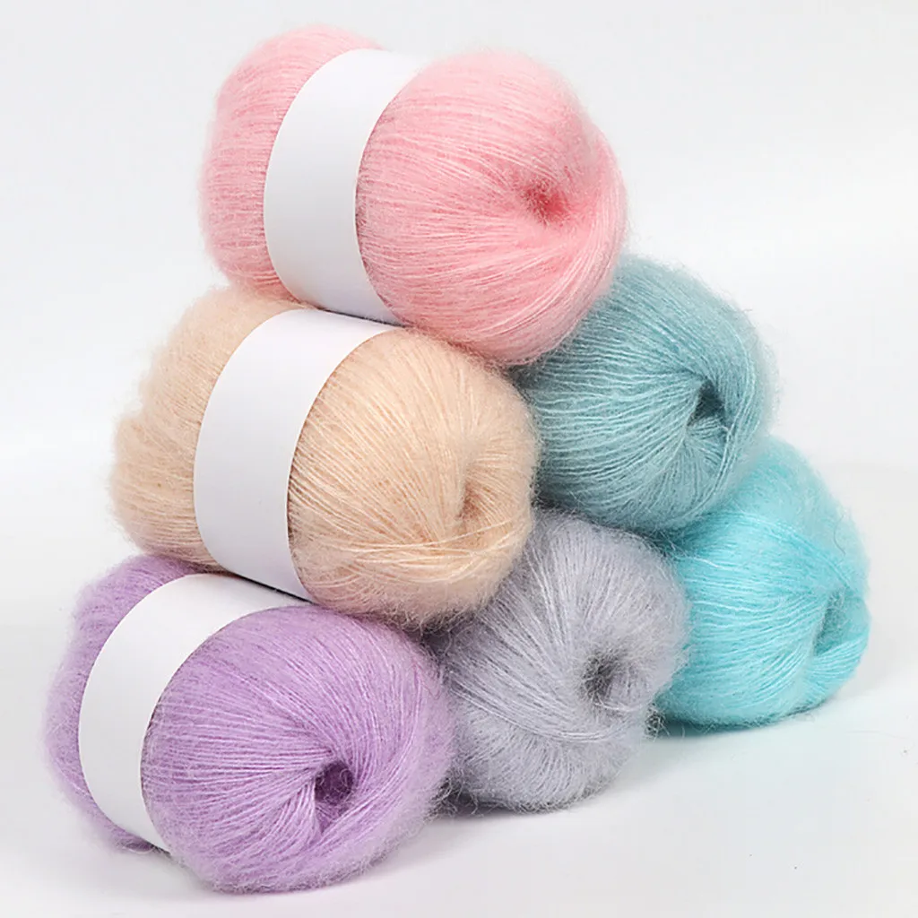 

High Quality Wool Thread Soft Thin DIY Woven Yarn For Hand Knitting Crocheted Blanket Crochet Yarn Cotton Thread Home Textiles S