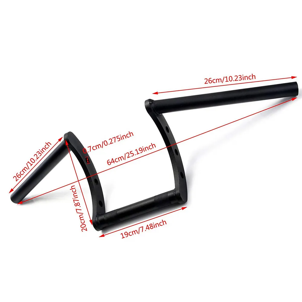 

Motorcycle Z Handlebar Handle Bars For Suzuki Street Road Cruiser Chopper Bobber Custom For Harley Touring Dyna Softail 25mm Bar