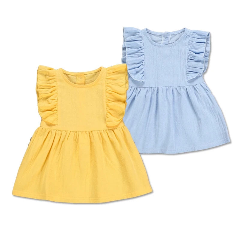 Платье для маленьких девочек детское летнее платье трапециевидной формы