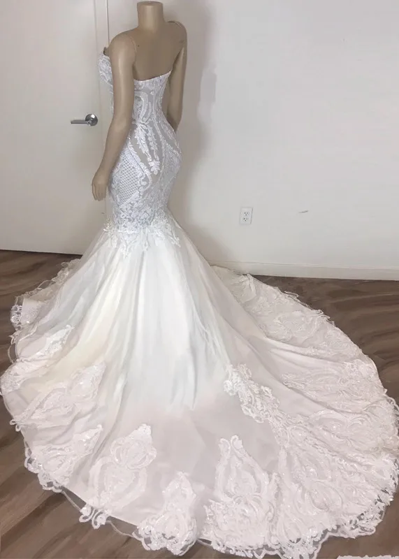 Новое поступление, кружевное свадебное платье русалки,, vestido de novia, настоящая фотография, свадебные платья, милое, на заказ, свадебное платье