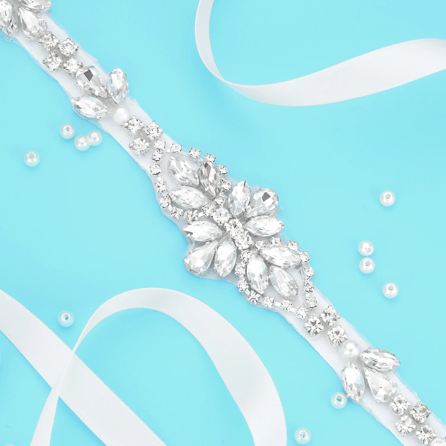 1PC Rhinestone wedding dress bridal belt crystal diamond belt sash accessory for dress bridal waistband bridal dress decoration