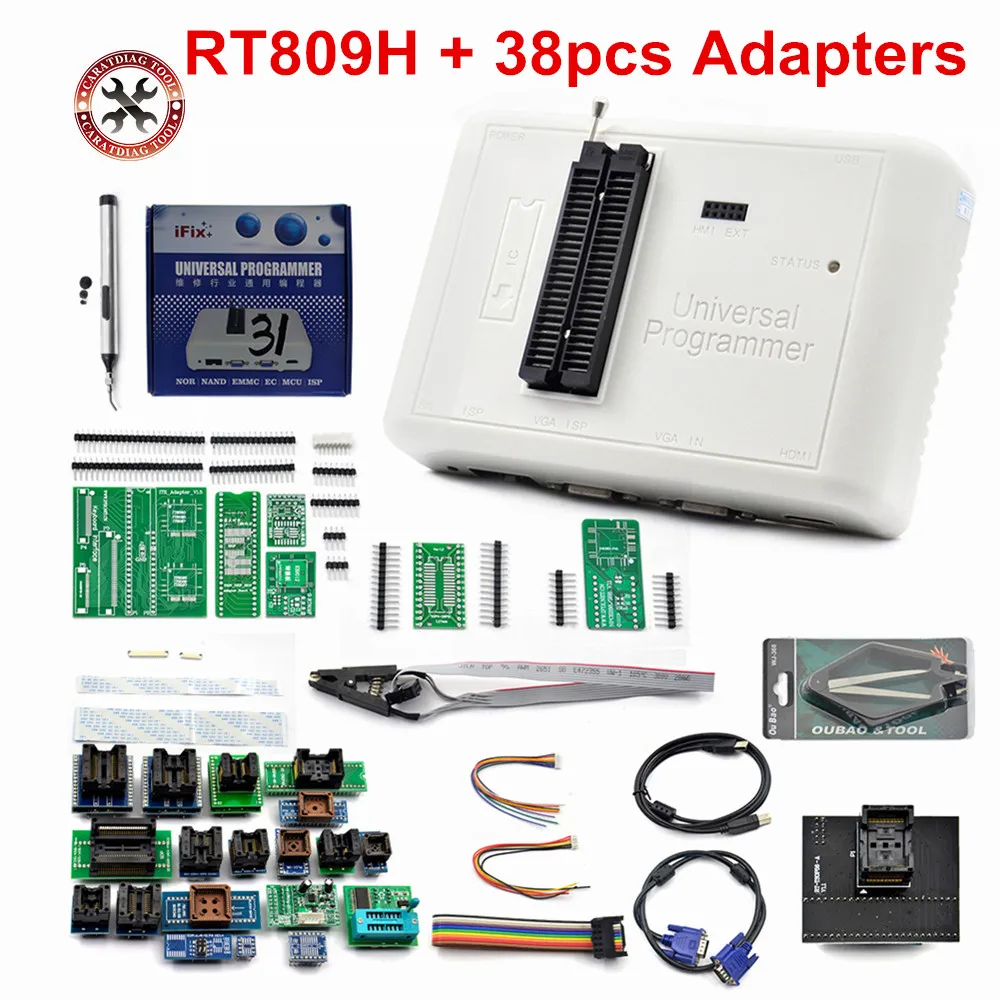 Супербыстрый программатор RT809H EMMC-Nand FLASH оригинальный универсальный кабель Edid с