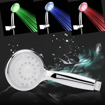 

New Anself Automatic LED Light Shower Head Handheld Bath Sprinkler for Bathroom Temperature Control 3 Colors 7 Colors Changing