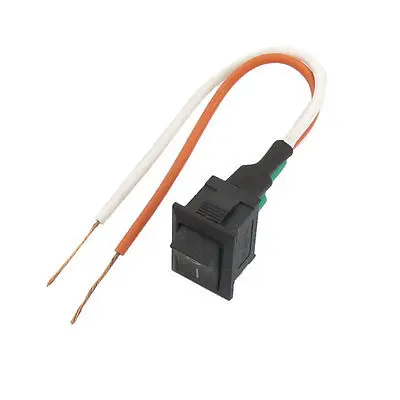 

AC 6A/250V 10A/125V 2 Wired SPST On/Off Snap in Rectangle Boat Rocker Switch