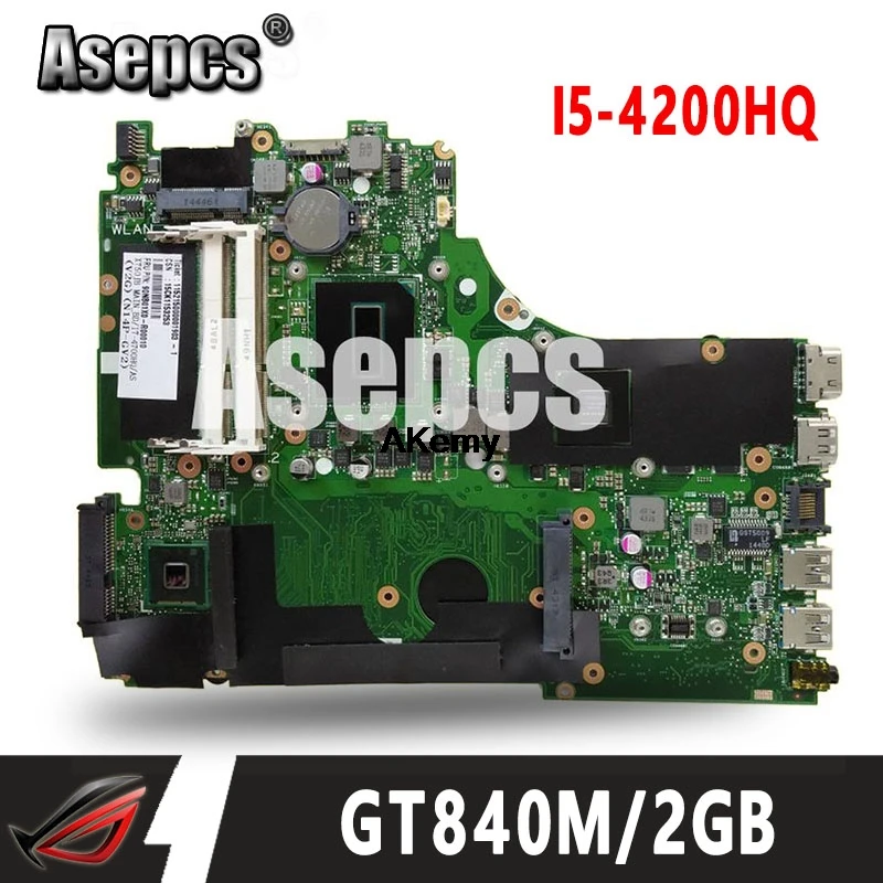 Asepcs X750JN GT840M/2 ГБ I5 4200HQ материнская плата для For Asus X750J k750J A750J X750JB Материнская
