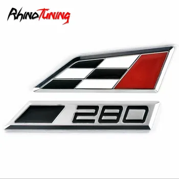 

Car Styling Metal 280 Number Emblem Badge Auto Racing Logo Sign Sticker For 2014 Leon Cupra 20795