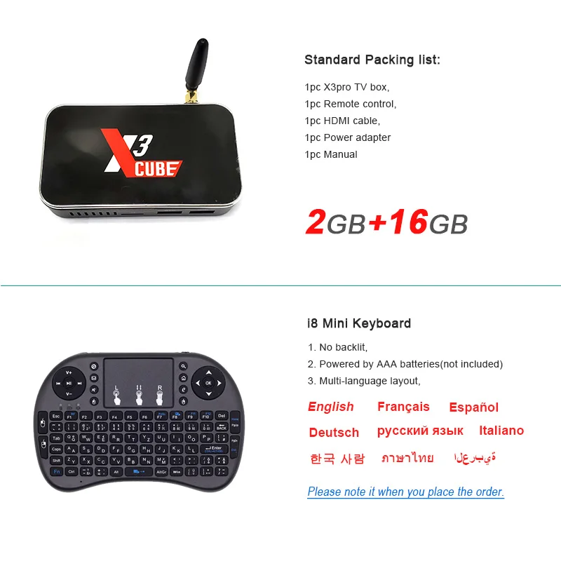 Ugoos X3cube Smart tv Box Amlogic S905X3 Android 9,0 tv Box 2GB LPDDR4 16GB eMMC 2,4G WiFi 4K медиаплеер X3 Cube телеприставка - Цвет: 2GB 16GB i8normal