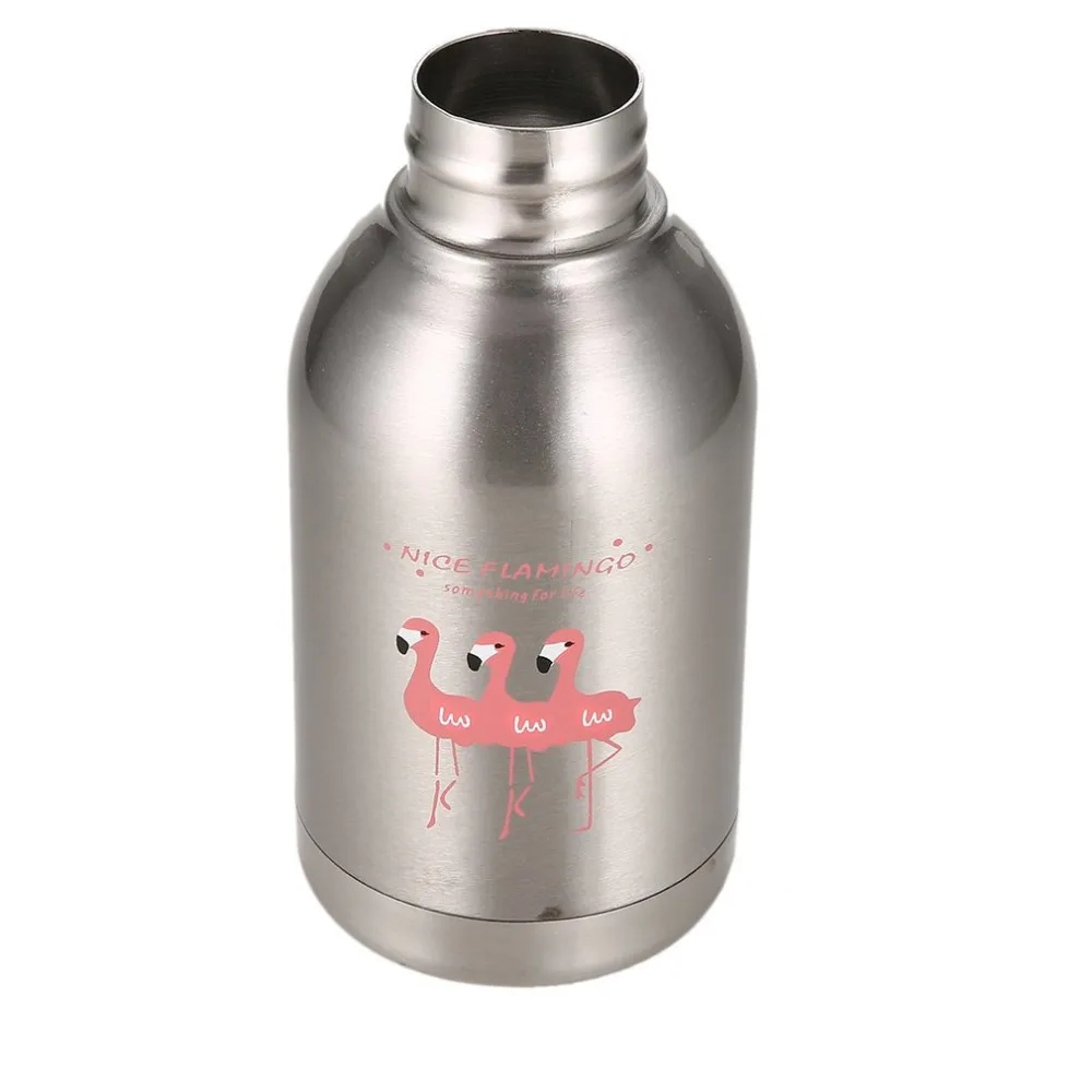 300ml Cute Vacuum Cup With Bird Pattern Mini Travel Cup Bottle Portable Stainless Steel Thermol Bottle For Kids & Adults